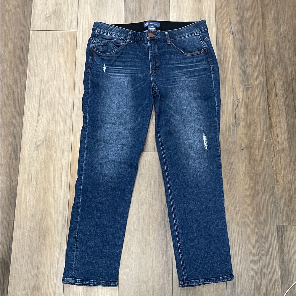 Democracy Dark Blue Distressed Women's Jeans